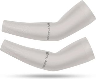 Manches de Bras Soie Glacée Refroidissantes Protection Solaire