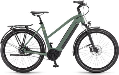 Bicicletta elettrica da città da donna Winora Sinus R8f Eco Shimano Nexus 8V 500 Wh 650b Verde 2023