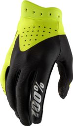 Gants Longs 100% iTrack Noir/Jaune