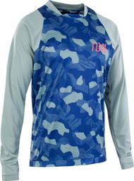 ION Scrub Blue Men's long sleeve MTB shirt