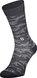 Chaussettes Scott Trail Camo Crew Gris/Blanc