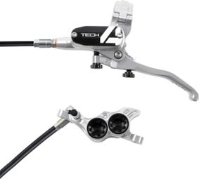 Hope Tech4 E4 Disc Break - Front Silver / Black Standard Hose