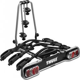 Thule EuroRide Portabiciclette Gancio Traino 13 Pin - 3 Biciclette Nero Argento