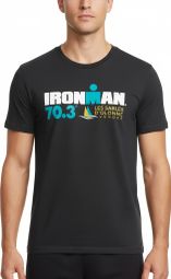 Ironman 70.3 Les Sables D'Olonne Kurzarm T-Shirt Schwarz Herren