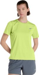 New Balance Sport Essential T-shirt met korte mouwen voor dames, geel