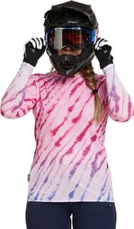 Maillot de manga larga para mujer Dharco Race Vallnord Rosa/Azul