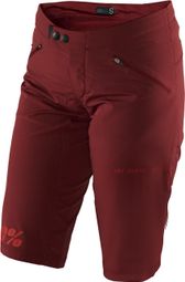 Short Femme 100% Ridecamp Rouge
