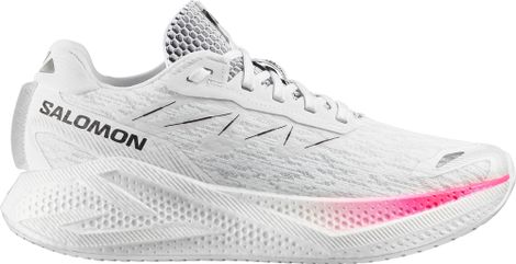 Salomon Aero Glide 4 hardloopschoenen wit/roze heren