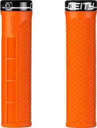 Paire de Grips Deity LockJaw 132 mm Orange