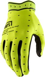 Gants Longs 100% Ridefit Jaune Fluo