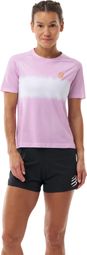 Compressport Performance Women's Pink/White Running T-Shirt