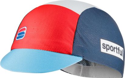 Casquette Sportful Heritage Bleu/Rouge