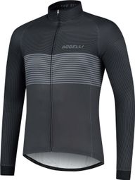 Maillot Manches Longues Velo Rogelli Boost - Homme - Noir/Gris