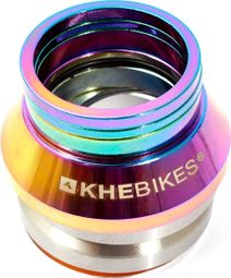 Jeu De Direction KHE 1 BMX Fileté - Acier Noir 30mm, 124g, Old School, Neuf