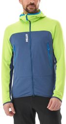 Millet Fusion Grid Hoodie Polare Blu/Verde