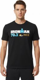 T-Shirt Manches Courtes Ironman 70.3 France Nice Homme Noir