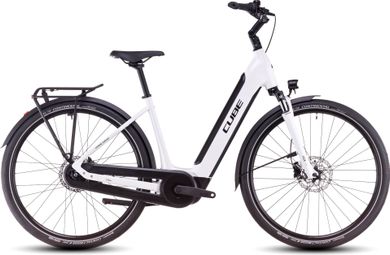 Vélo de Ville Électrique Cube Supreme Hybrid Comfort One 500 Easy Entry Shimano Nexus 8V 500 Wh 26'' Blanc Metallic 2025