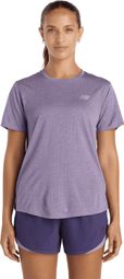 Camiseta de manga corta New Balance RC Essential violeta para mujer