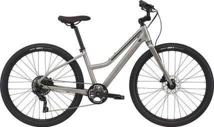 Cannondale Treadwell 2 Remixte Ltd Fitness Bike microSHIFT Advent 9S 650b Raw Grey