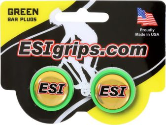 ESI Bar End Plugs Green