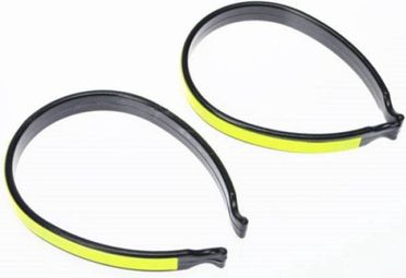 Pinces à pantalon avec réflecteurs - Jaune - taille unique