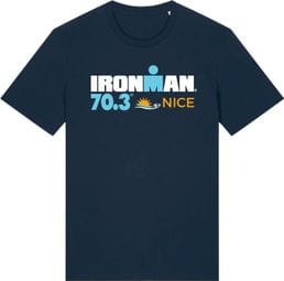 Heren Ironman 70.3 Frankrijk Navy Blauw Korte Mouw T-Shirt