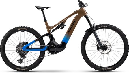 VTT Électrique Tout-Suspendu Haibike Hybe 10.5 Sram GX Eagle AXS 12V 720 Wh MX(29/27.5'') Marron 2024