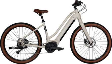 Vélo Fitness Électrique Bicyklet Béatrice Shimano Altus 9V 500 Wh 27.5'' Blanc