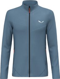 Salewa Puez Waffle Hybrid Fleece Blue