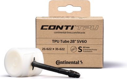 Continental ContiTPU 28'' (700c) Cámara de aire ligera Presta 60 mm