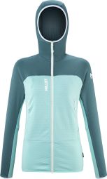 Fleecejacke Women Millet Fusion Grid Hoodie Grün