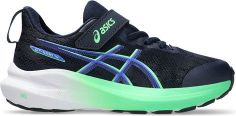 Asics GT-1000 14 PS Running Shoes, Black/Blue/Green, Kids