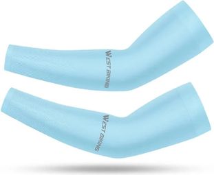 Manches de Bras Soie Glacée Refroidissantes Protection Solaire