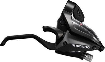 SHIMANO Shifters Right With Brake Lever 7 Vitesses St-Ef500 - 2 Fingers - Noir