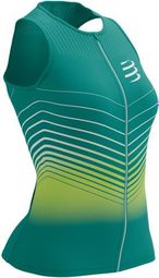 Compressport Tri Postural Aero Tank Top W Green Columbia