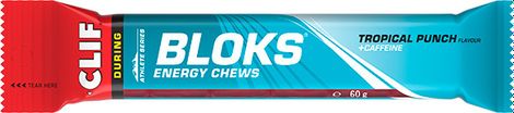 Clif Bar Clif Bloks Chicles Energéticos (6 Chicles) Ponche Tropical 60g