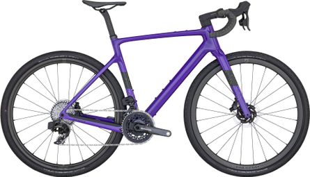 Vélo de Gravel Scott Addict Gravel 10 Sram Force eTap AXS 12V 700 mm Violet 2024