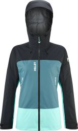 Veste Imperméable Femme Millet Kamet Gore-Tex Bleu/Noir