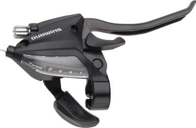 SHIMANO Shifter With Brake Lever 7 Vitesses St-Ef500-4 (Front Right) 4 Fingers - Noir