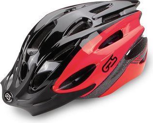 CASQUE VELO ADULTE GES VTT ROCKET NOIR-ROUGE AVEC VISIERE ET SYSTEM QUICK LOCK (VENDU EN BOITE)