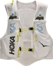 Mochila de hidratación Hoka Trail Run 8 L, blanca, unisex