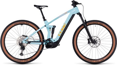 Gereviseerd product - Cube Stereo Hybrid 140 HPC Race 625 Shimano Deore/XT 12V 625 Wh 29'' Dazzle Blue 2023 Elektrische All Suspension Mountainbike