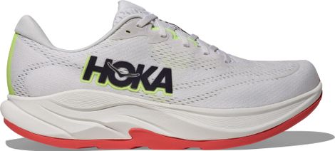 Hoka Rincon 4 Running Shoes, White/Red, Men's