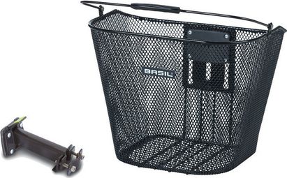 Basil Bremen BE Basket with BasEasy Stem Mount Black