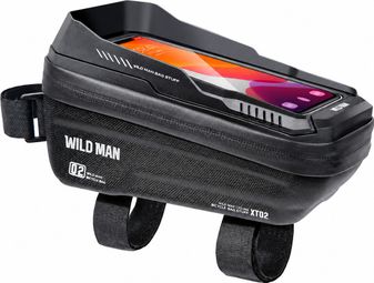Fahrrad Rahmentasche Handyhalter wasserdicht 1 L schwarz WILD MAN