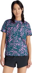 New Balance London Edition RC Essential Printed Kurzarm-Shirt für Damen in Rosa