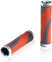 Paire de Grips XLC GR-S23 Bo2 Rouge / Gris