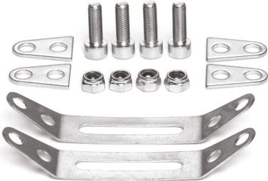 Tubus Clamp Set Gepäckträgermontage-Set für Sitzstreben ohne Ösen (Durchmesser 16 mm)
