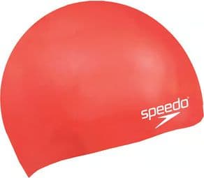 Gorro de natación rojo moldeado para niños Speedo
