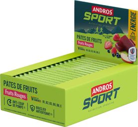 Pâtes De Fruits (32x30g) | Andros Sport | Fruits Rouges |  Barres énergétiques